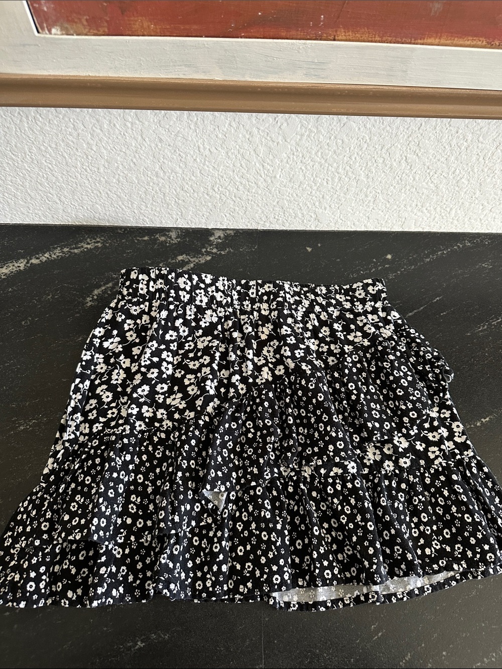 Girls art class tiered skirt